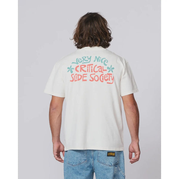 The Critical Slide Society Very Nice T-Shirt - Vintage White / S