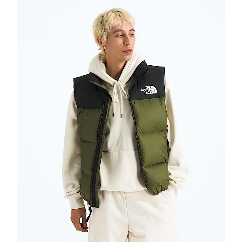The North Face 1996 Retro Nuptse Vest - Woodland Green / TNF Black / S