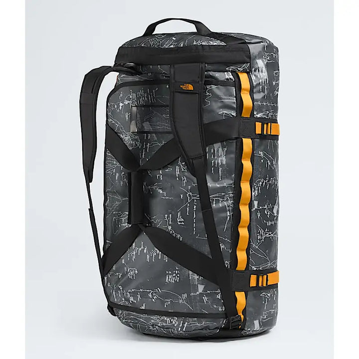The North Face Base Camp Large Duffel Bag - Anthracite Grey Conrad Topos Print / Summit Gold