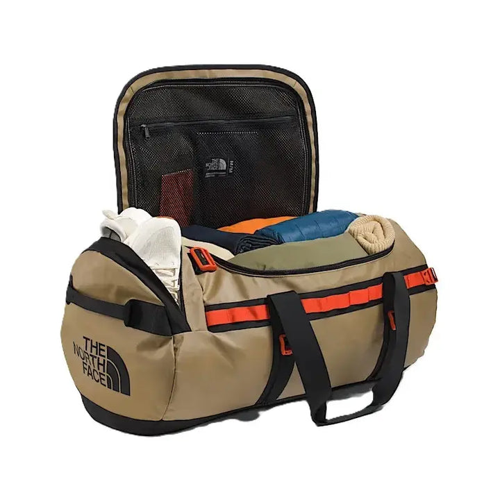 The North Face Base Camp Medium Duffel Bag - Cedar / TNF Black / Lava Red