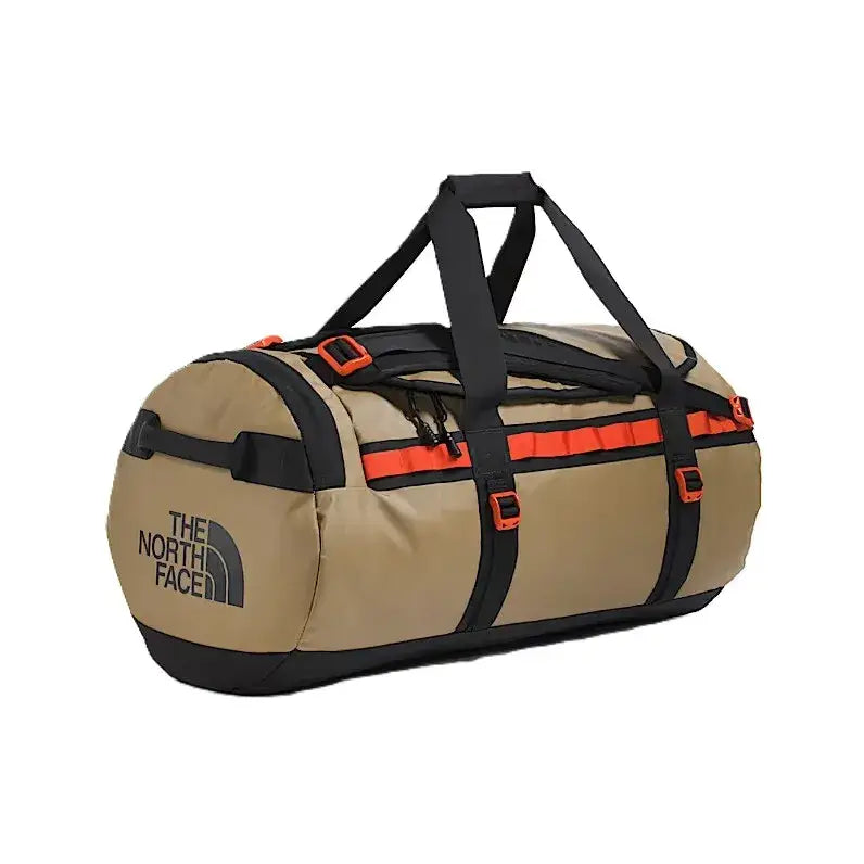 The North Face Base Camp Medium Duffel Bag - Cedar / TNF Black / Lava Red