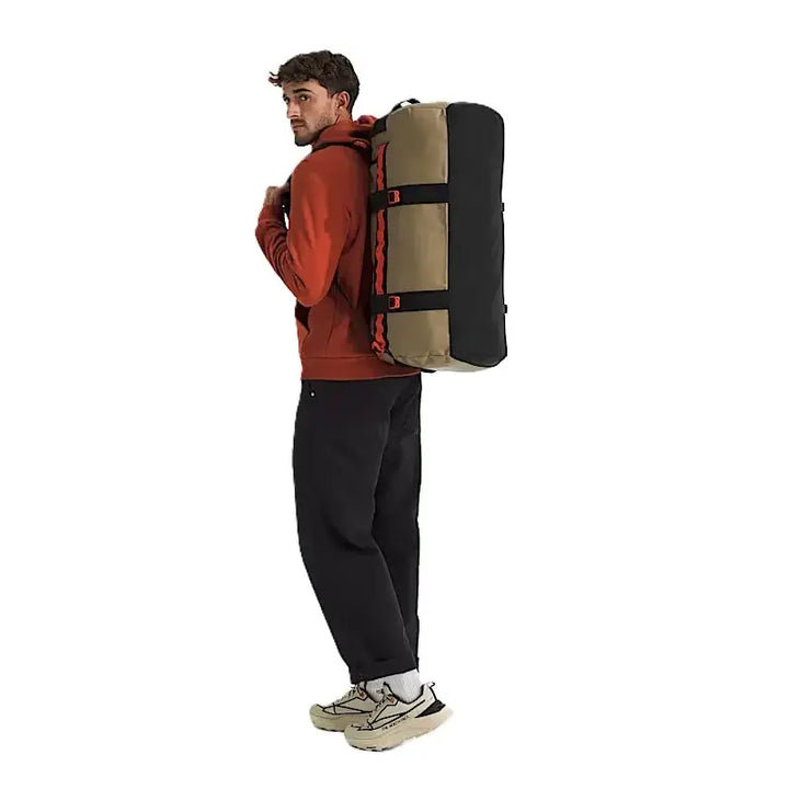 The North Face Base Camp Medium Duffel Bag - Cedar / TNF Black / Lava Red