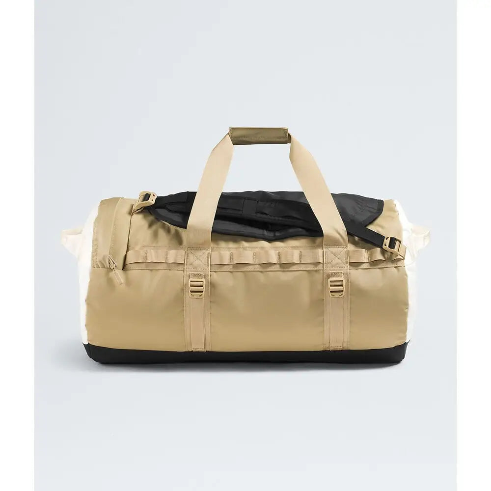 The North Face Base Camp Medium Duffel Bag Khaki Stone / White Dune / TNF Black 