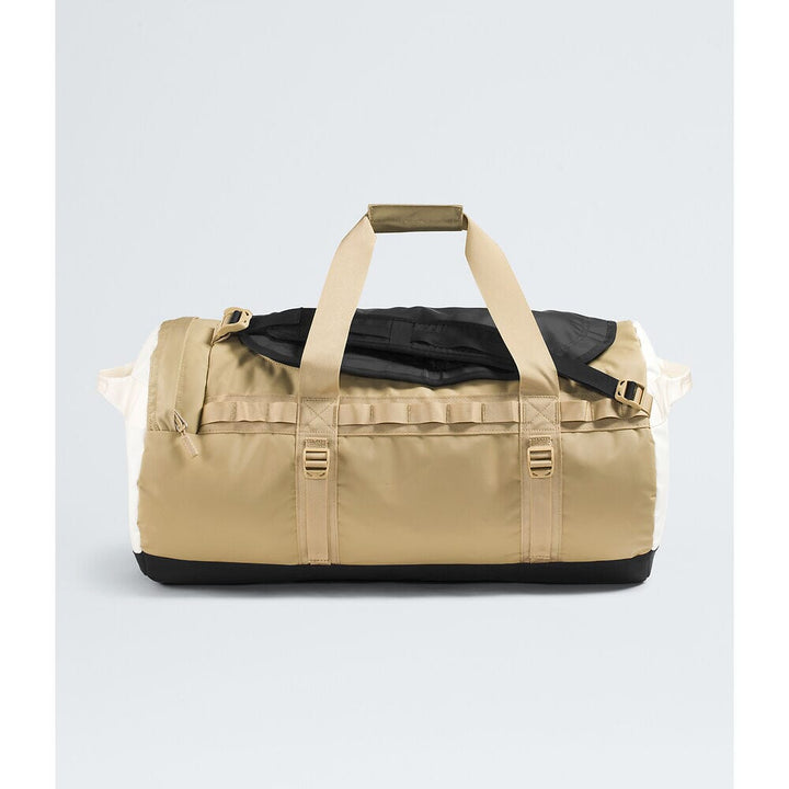 The North Face Base Camp Medium Duffel Bag Khaki Stone / White Dune / TNF Black 