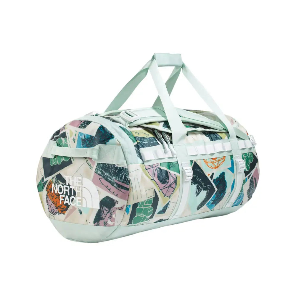 The North Face Base Camp Medium Duffel Bag - Opal Frost TNF Postcards Print