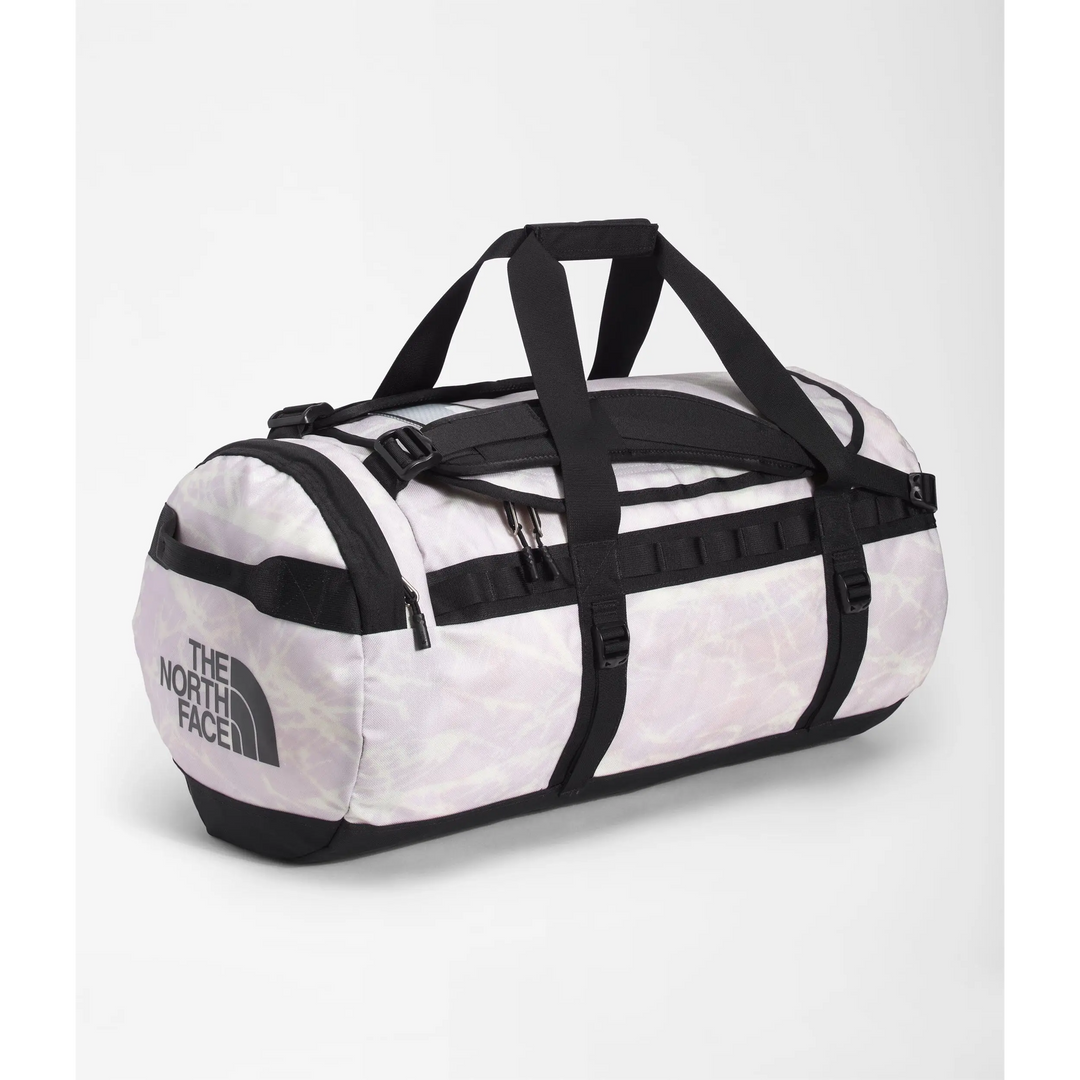 The North Face Base Camp Medium Duffel Bag Lavender Fog / Mountain Splatter Print - TNF Black 