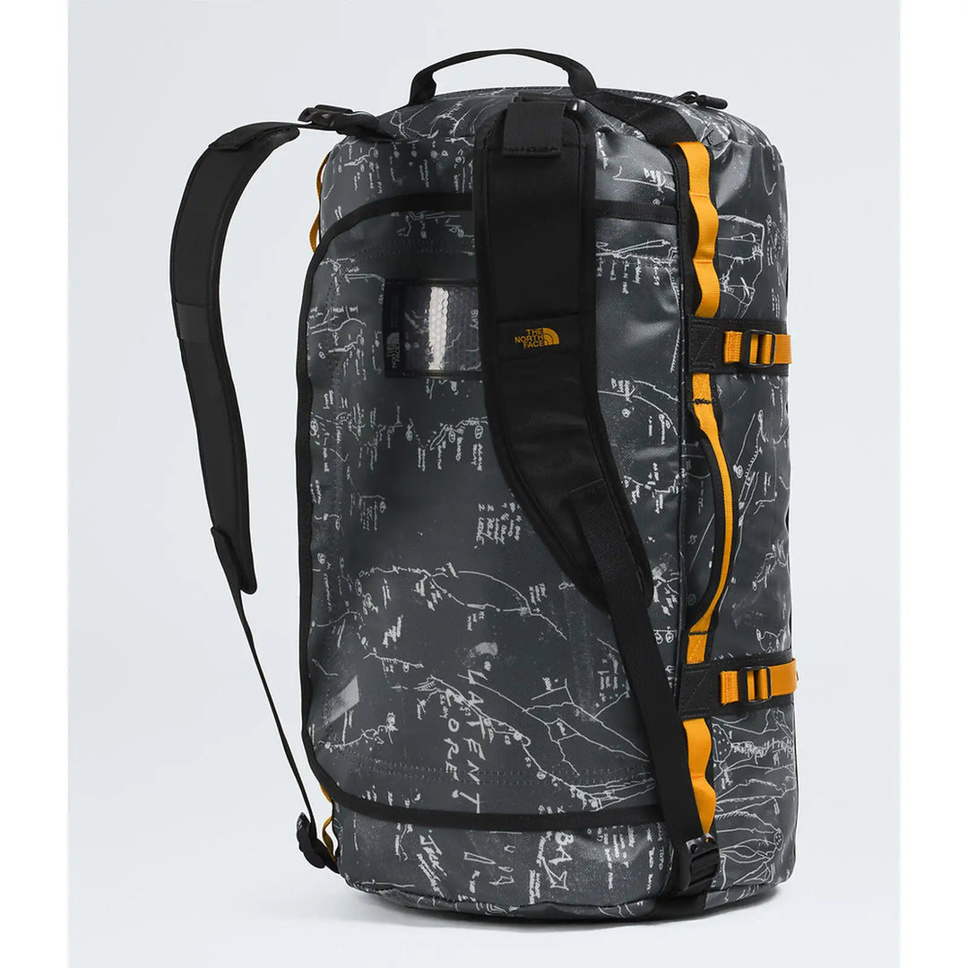 The North Face Base Camp Small Duffel Bag - Anthracite Grey Conrad Topos Print / Summit Gold