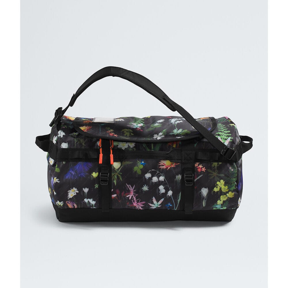 The North Face Base Camp Small Duffel Bag TNF Black Alpine Floral Print 