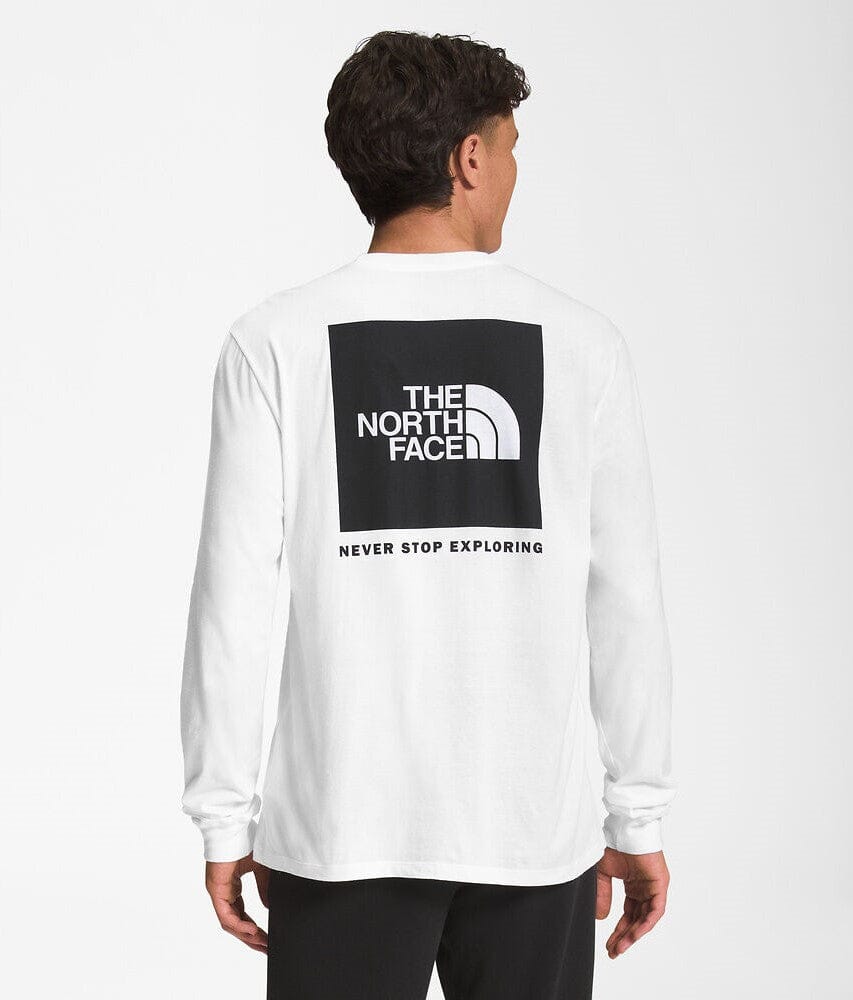 The North Face Box NSE Long Sleeve Tee TNF White / TNF Black M 