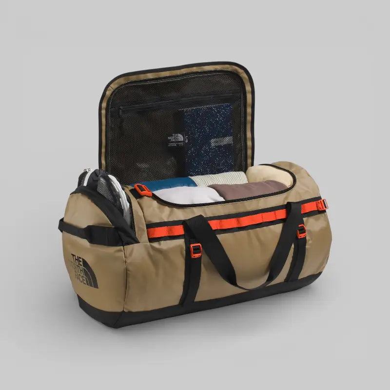 The North Face Camp Large Duffel Bag - Cedar / TNF Black / Lava Red