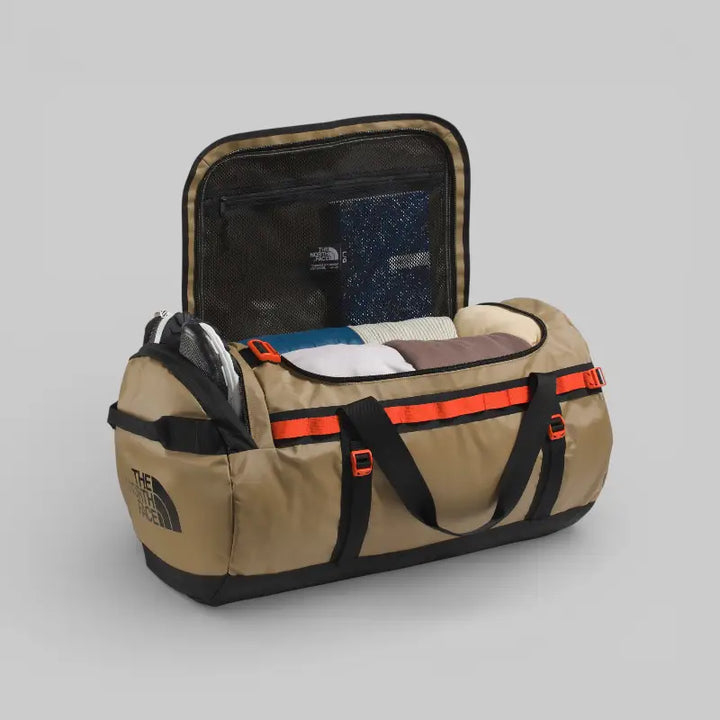 The North Face Camp Large Duffel Bag - Cedar / TNF Black / Lava Red