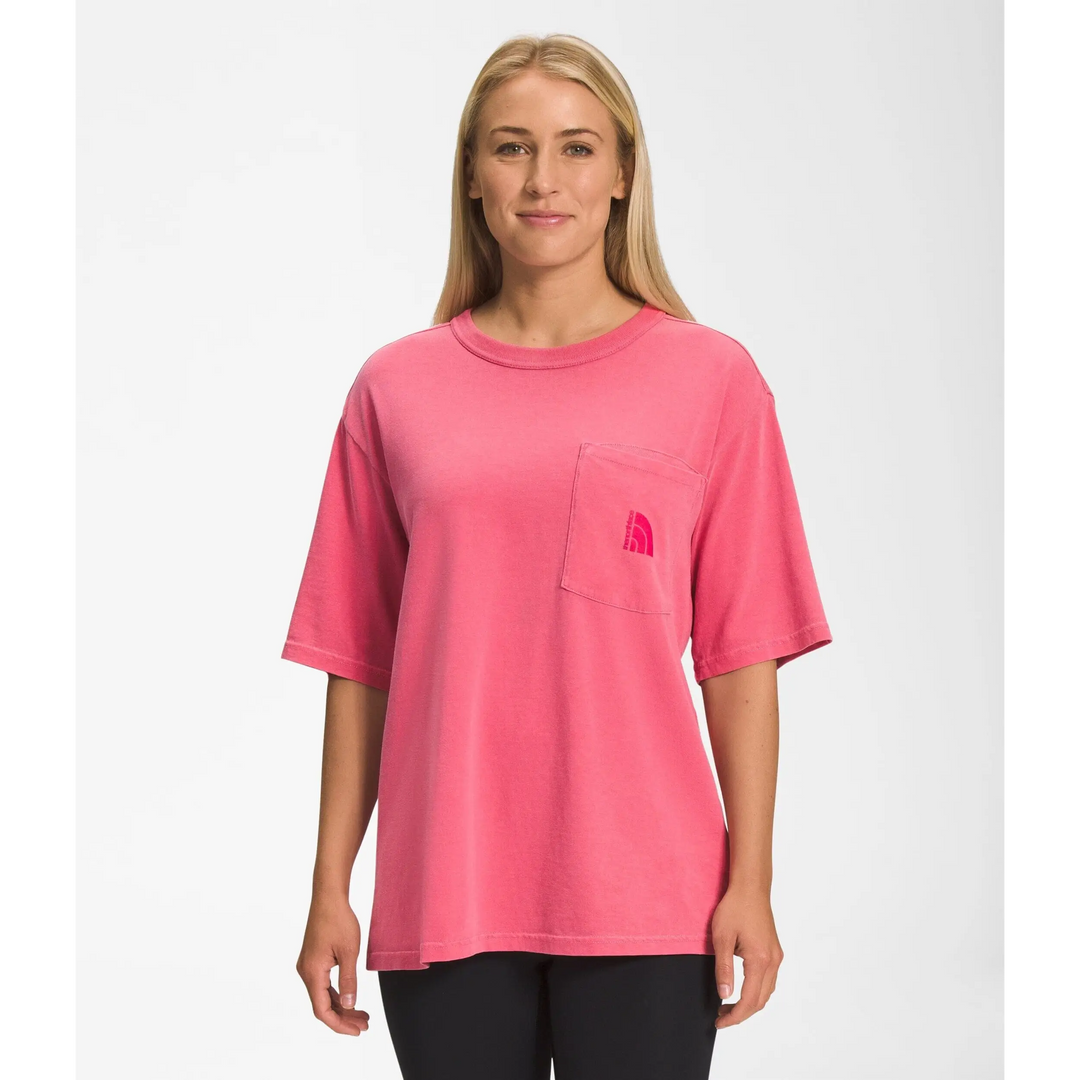The North Face Garment Dye Womens T-Shirt Cosmo Pink S 