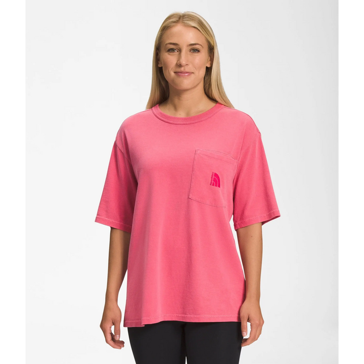 The North Face Garment Dye Womens T-Shirt Cosmo Pink S 