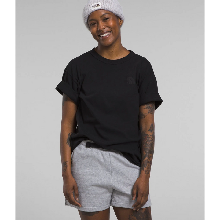 The North Face Garment Dye Womens T-Shirt TNF Black S 