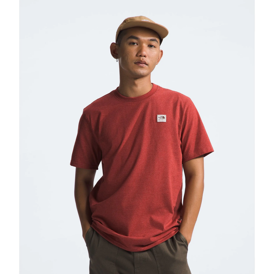 The North Face Heritage Patch Heather T-Shirt Iron Red Heather S 