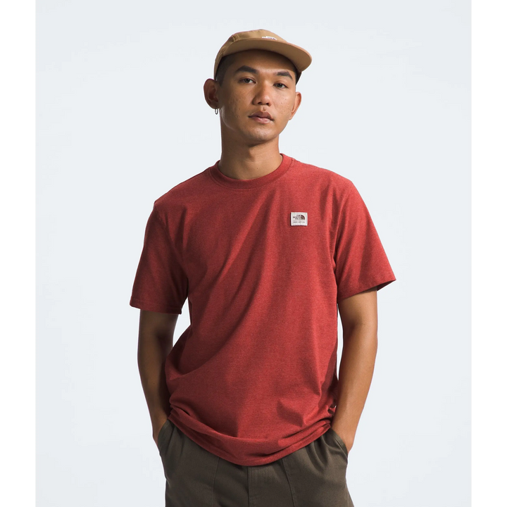 The North Face Heritage Patch Heather T-Shirt Iron Red Heather S 
