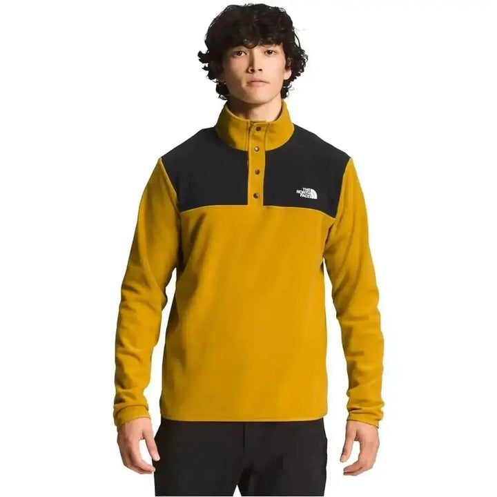 The North Face TKA Glacier Snap-Neck Fleece Arrow Wood Yellow / TNF Black S 