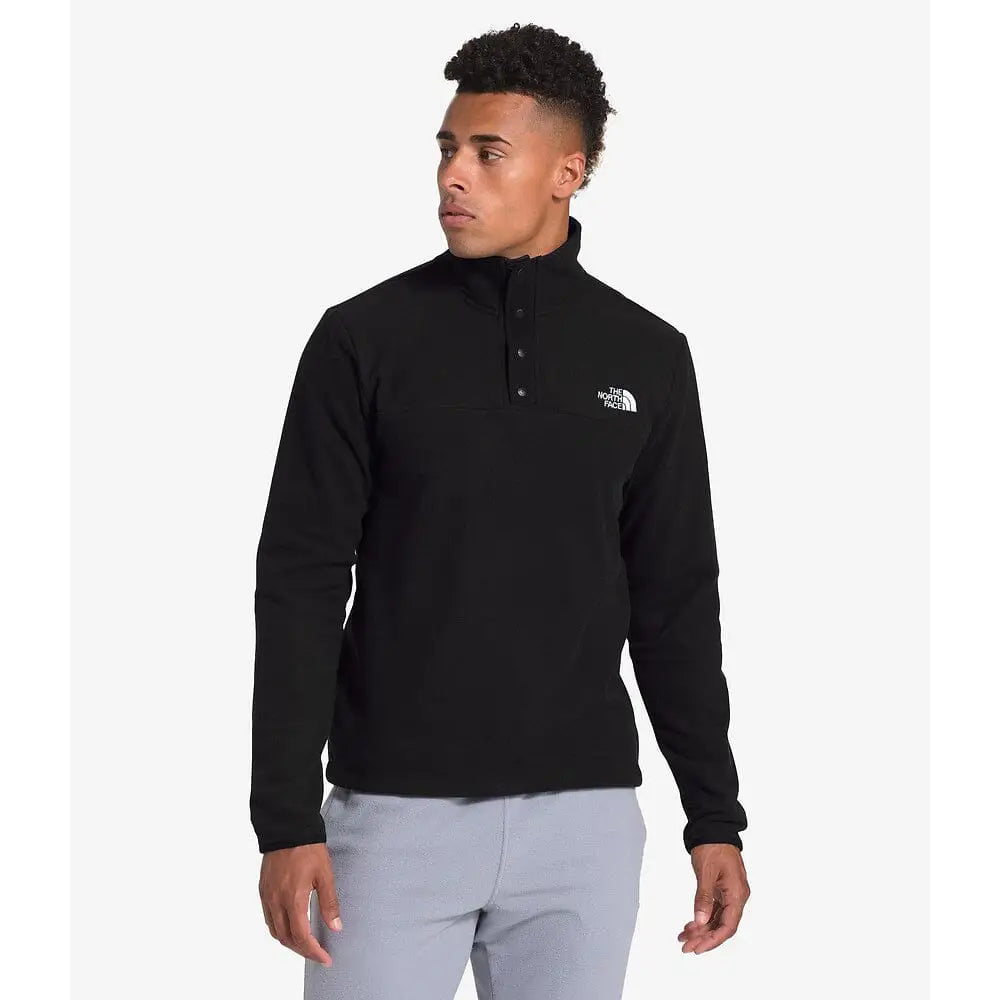 The North Face TKA Glacier Snap-Neck Fleece TNF Black M 