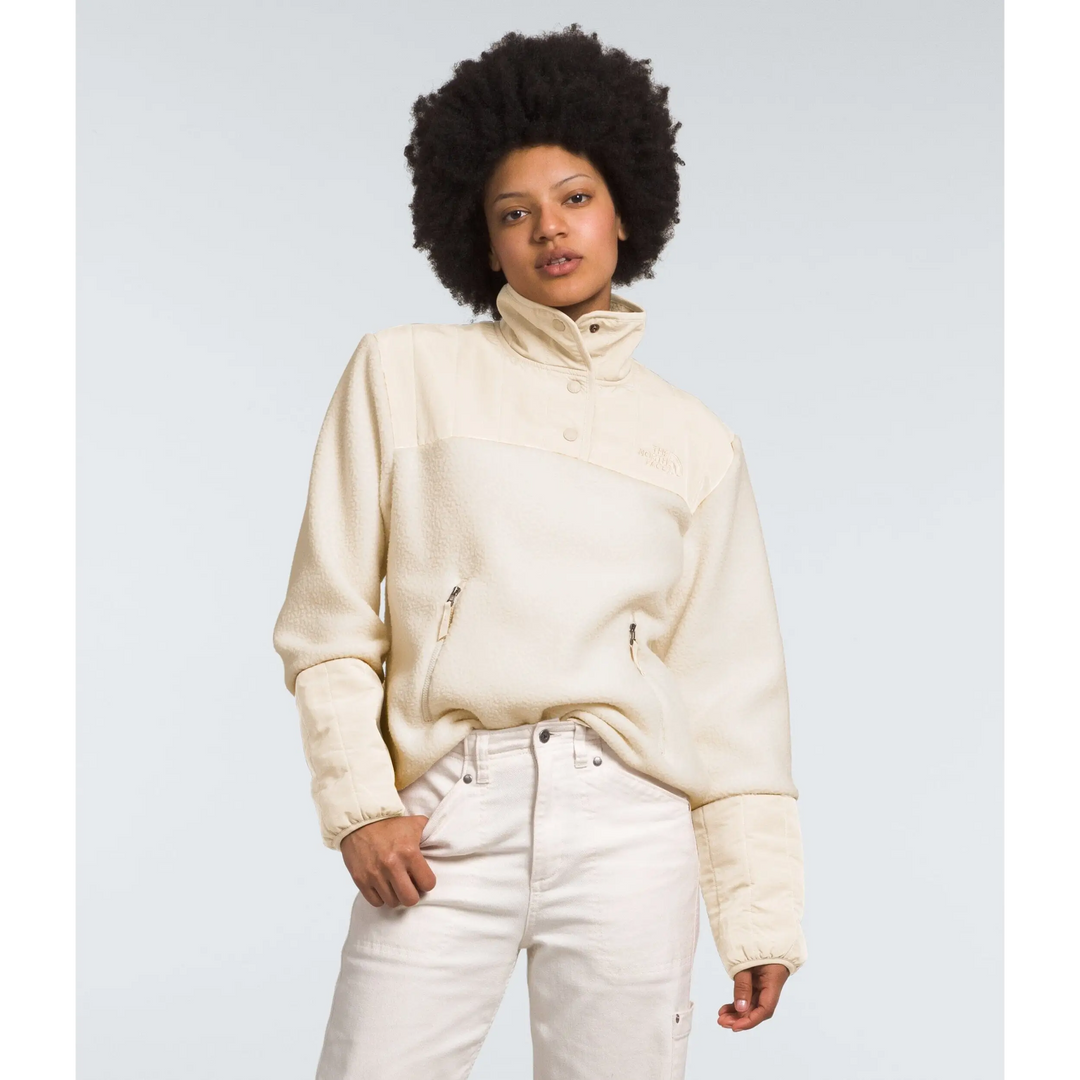 The North Face Womens Cragmont Fleece ¼ Snap White Dune M 