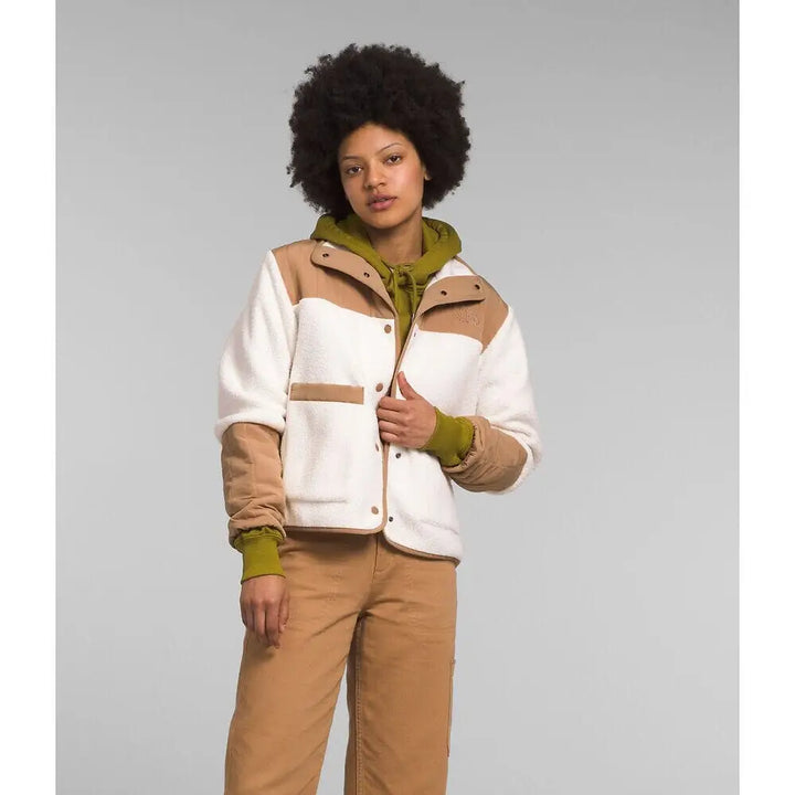 The North Face Womens Cragmont Fleece Gardenia White / Almond Butter L 