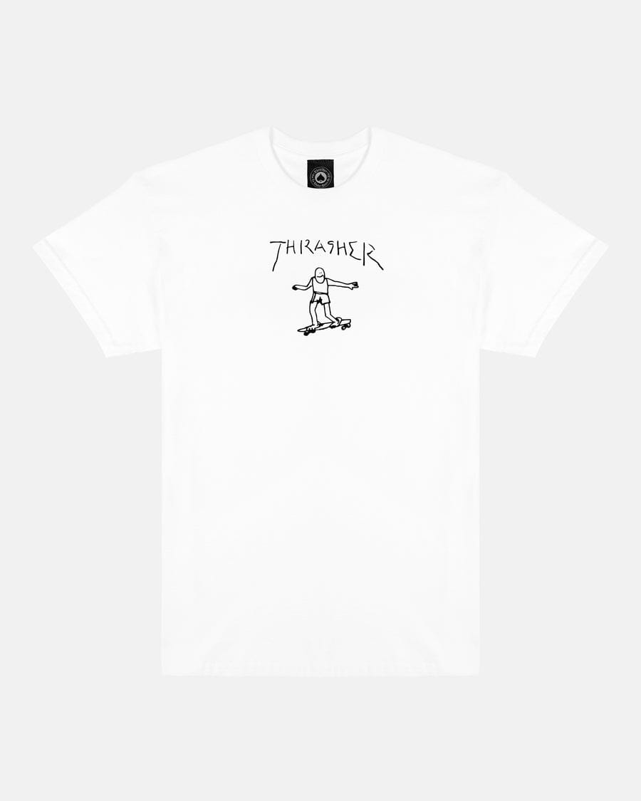 Thrasher Gonz Logo T-Shirt White S 