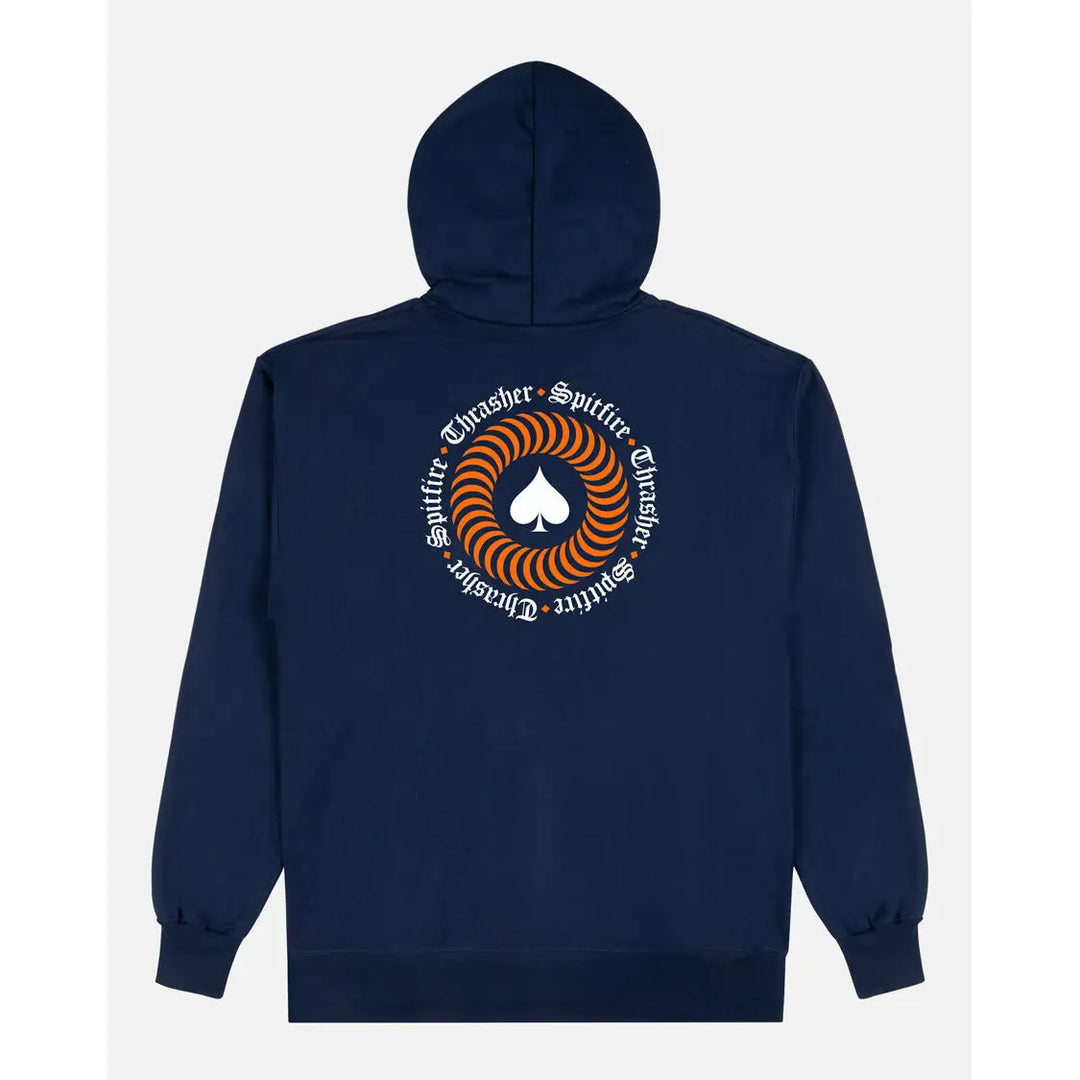 Thrasher x Spitfire The End Oath Hood