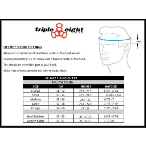 Triple 8 The Certified Skate Helmet SS - Matte Black 