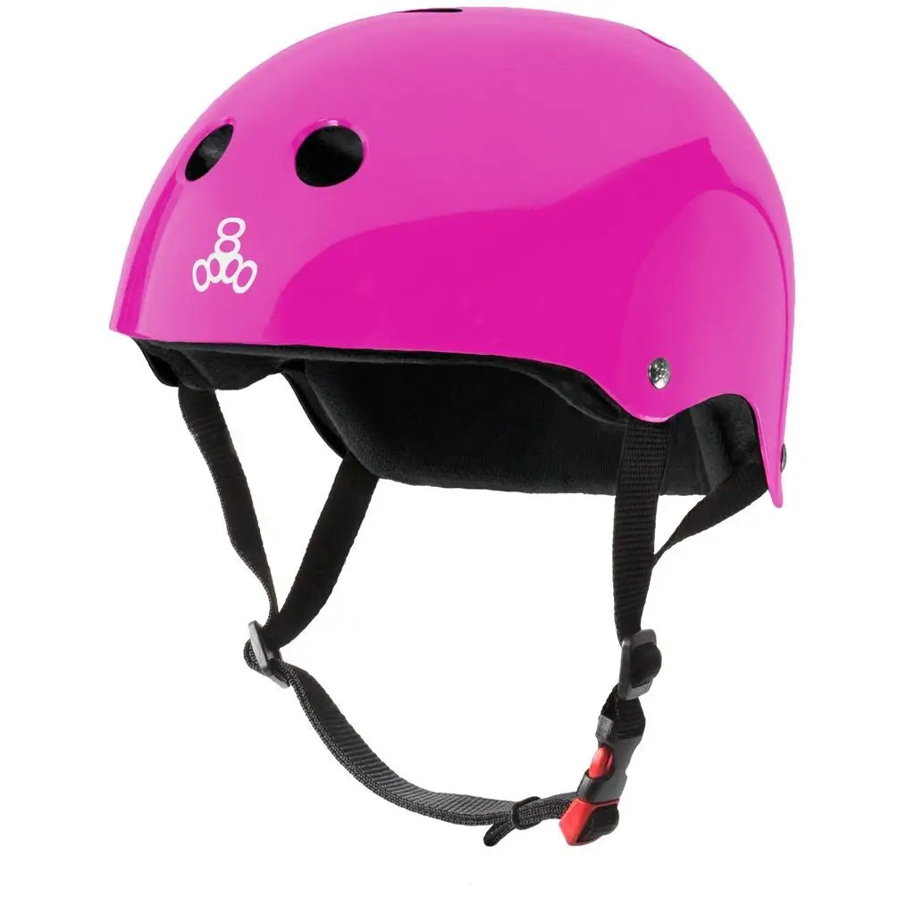 Triple 8 The Certified Skate Helmet SS - Pink Gloss 
