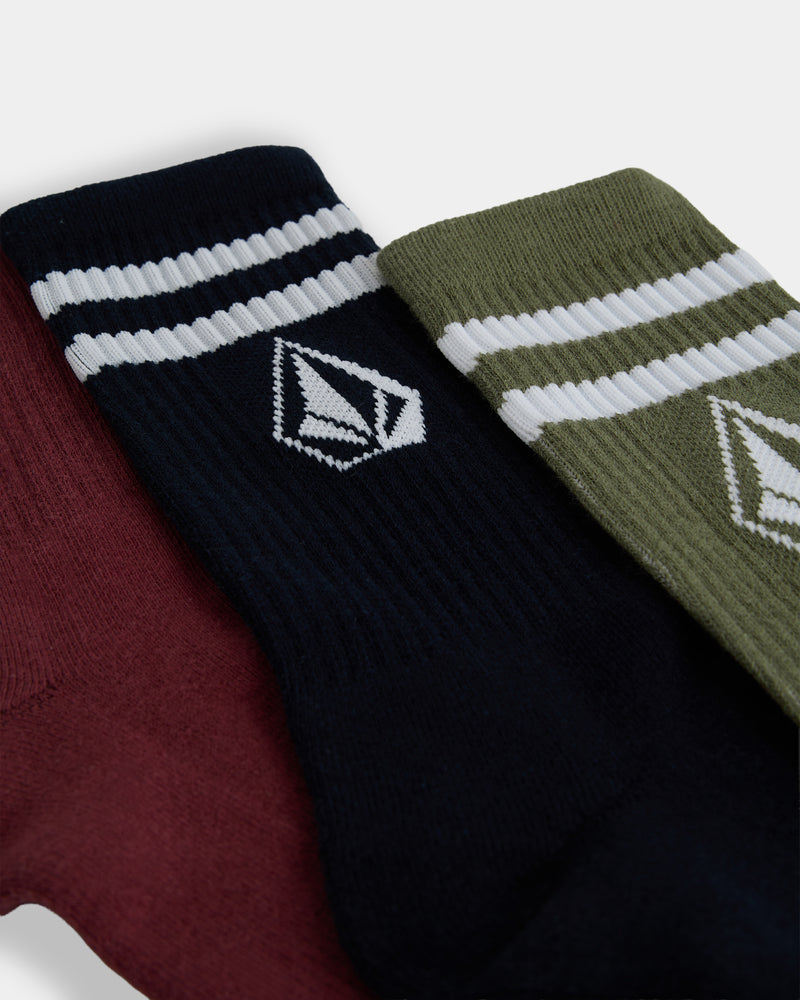 Volcom Retro Stone 3-Pack Socks
