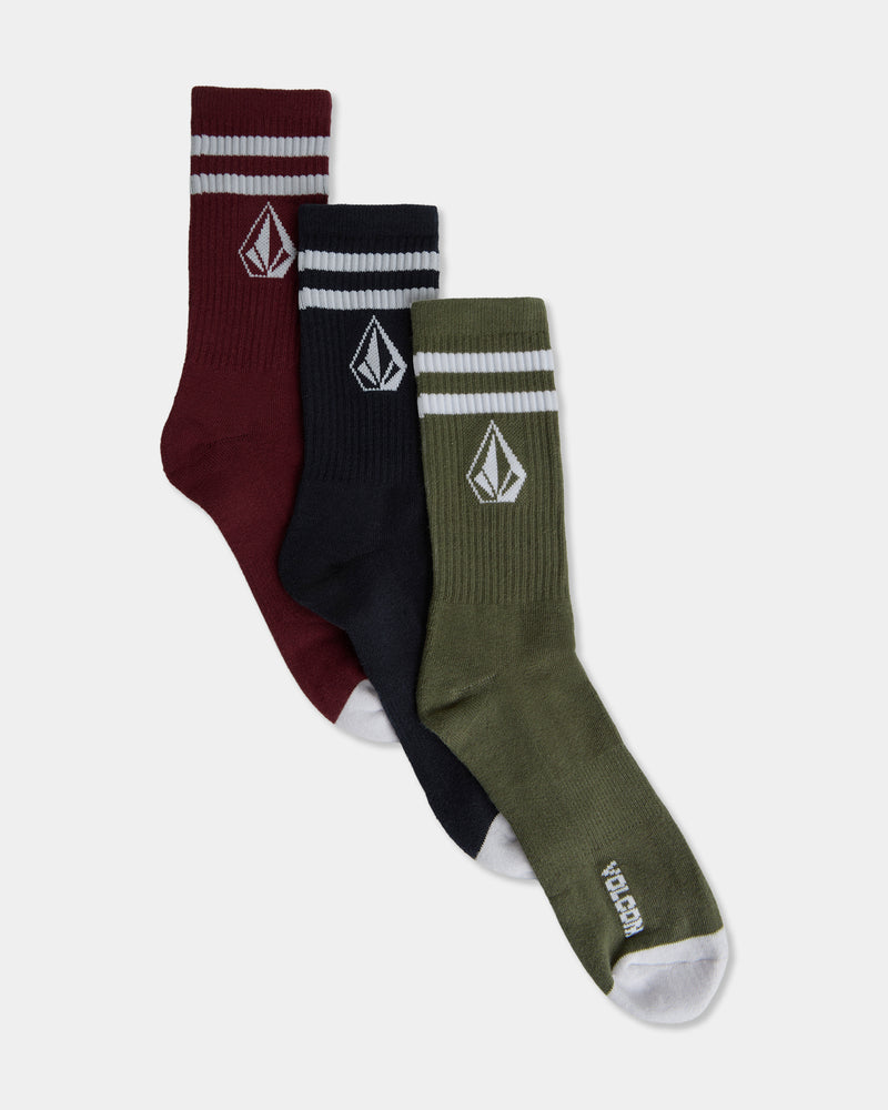 Volcom Retro Stone 3-Pack Socks