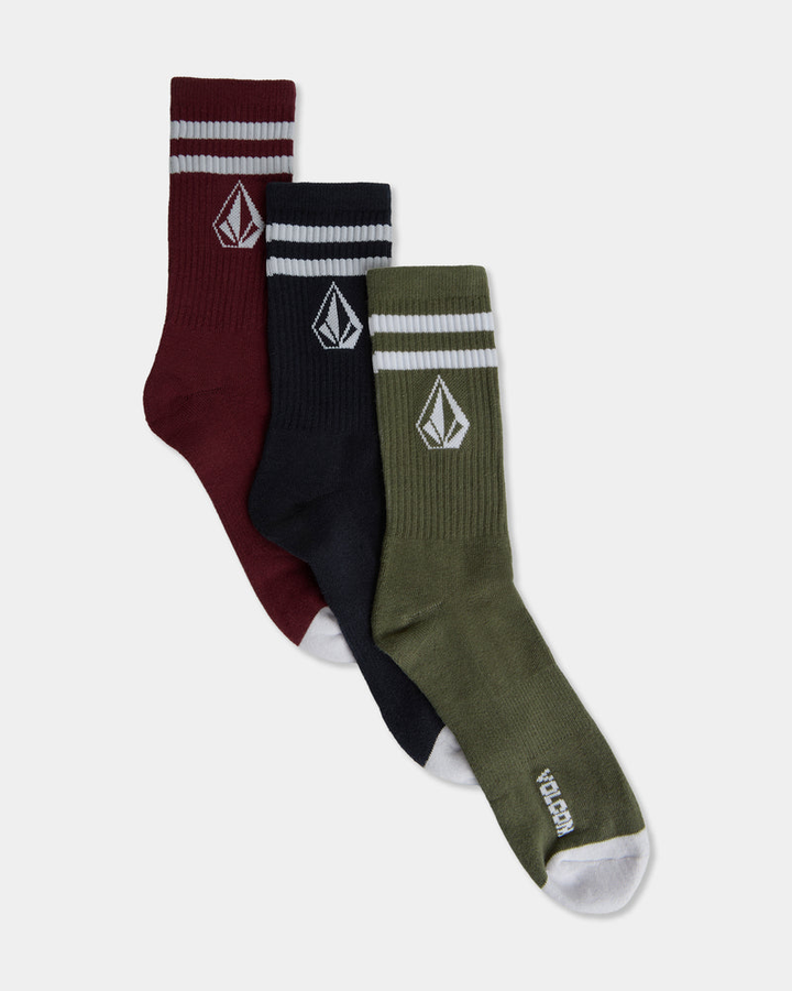 Volcom Retro Stone 3-Pack Socks