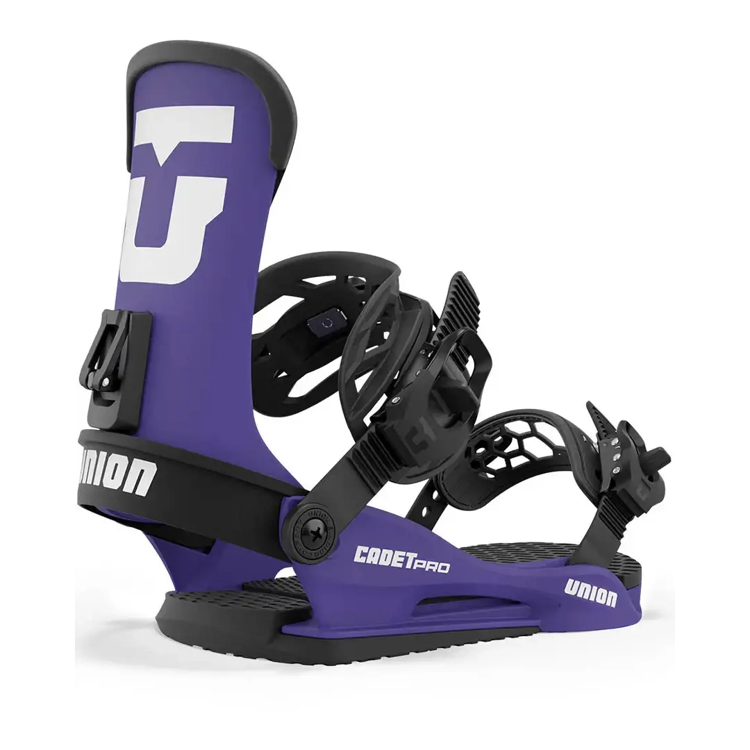 Union Cadet Pro Youth Snowboard Bindings 2024 - Purple / S