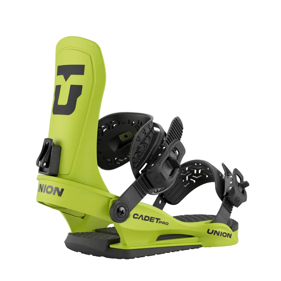 Union Cadet Pro Youth Snowboard Bindings 2026 - Cyber Lime / M