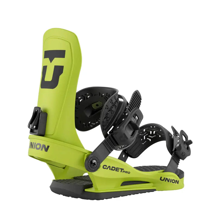 Union Cadet Pro Youth Snowboard Bindings 2026 - Cyber Lime / M