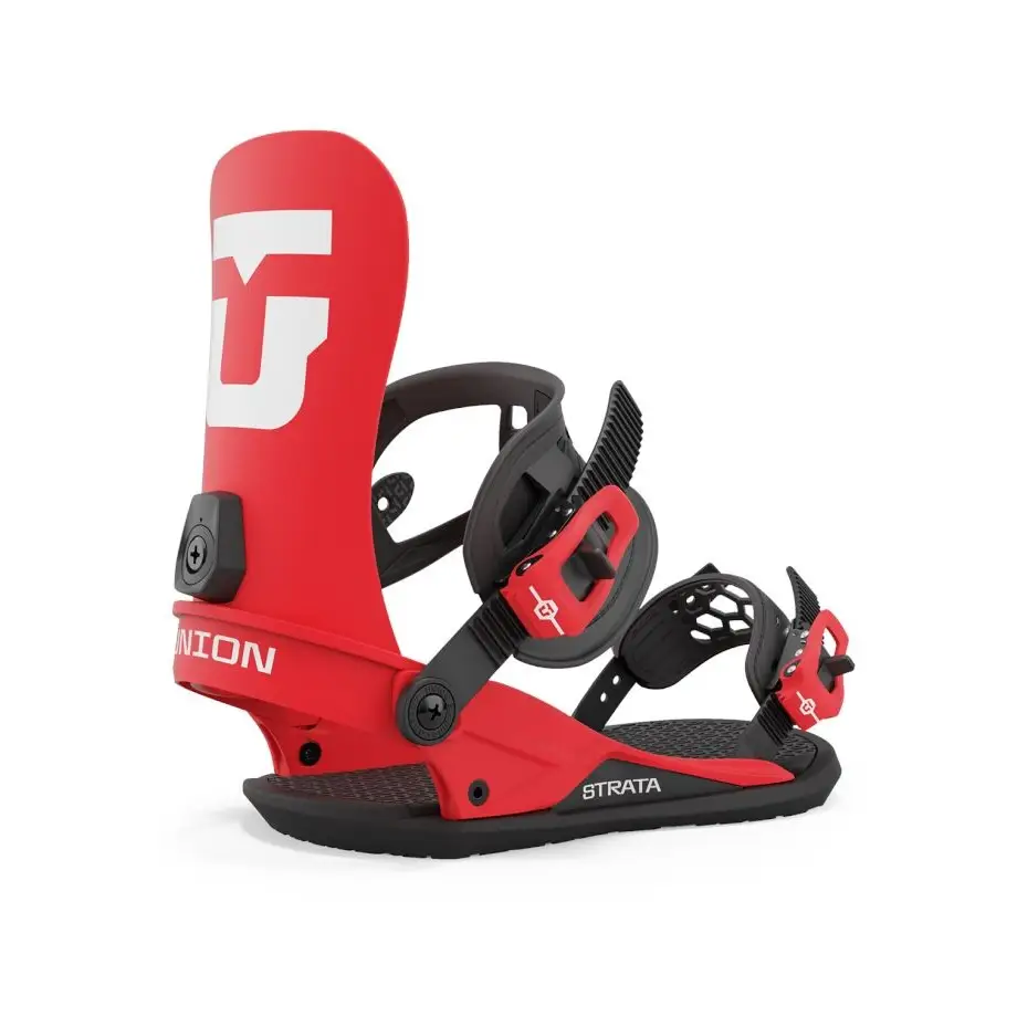 Union Strata Snowboard Bindings 2024 Red L 