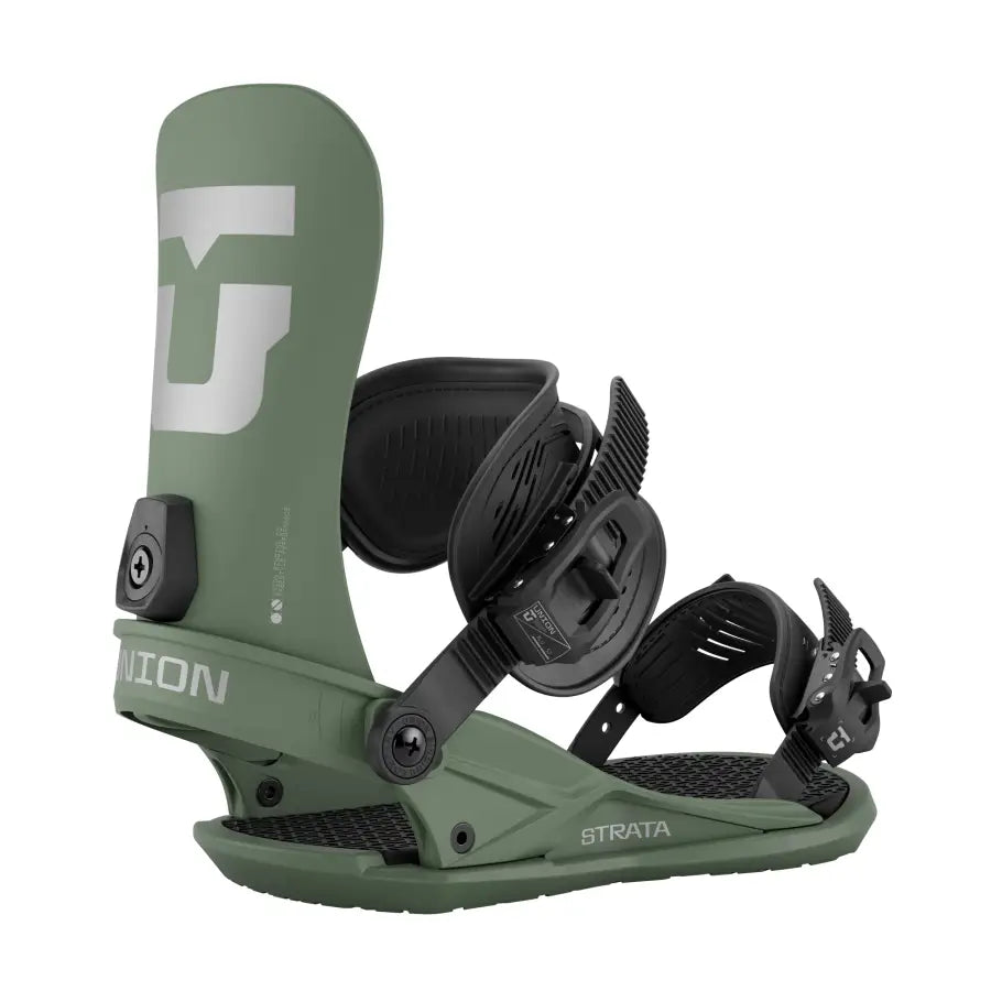 Union Strata Snowboard Bindings 2026 - Olive Green / M