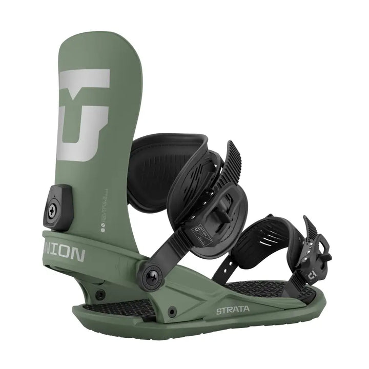 Union Strata Snowboard Bindings 2026 - Olive Green / M