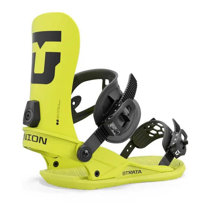 Union Strata Snowboard Bindings 2025 Acid Green M 