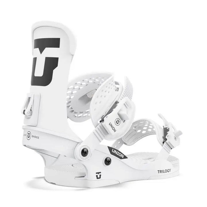 Union Trilogy Classic Team Logo Womens Snowboard Bindings 2025 White M 