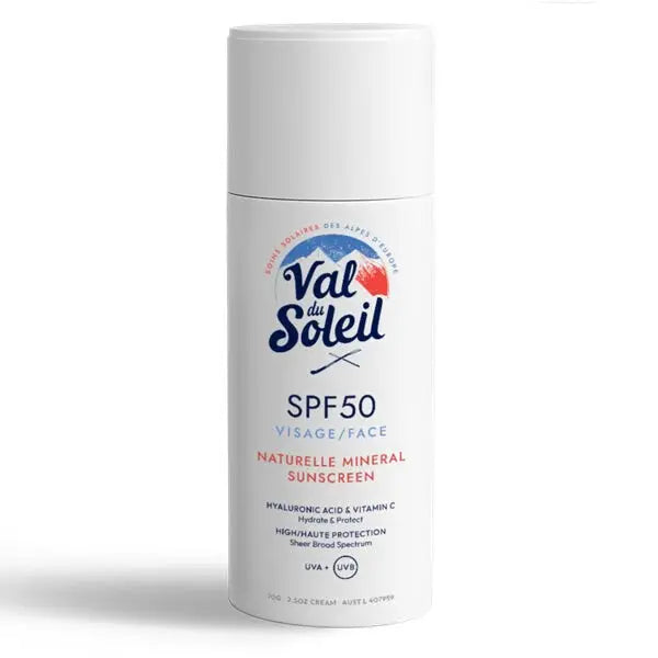 Val du Soleil Natural Mineral Face Lotion SPF50
