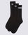 Vans Classic Crew Socks 3-Pack - Black 