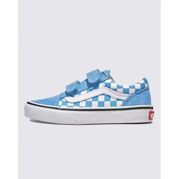 Vans Old Skool V Youth - Colour Theory Checkerboard Heritage Blue 