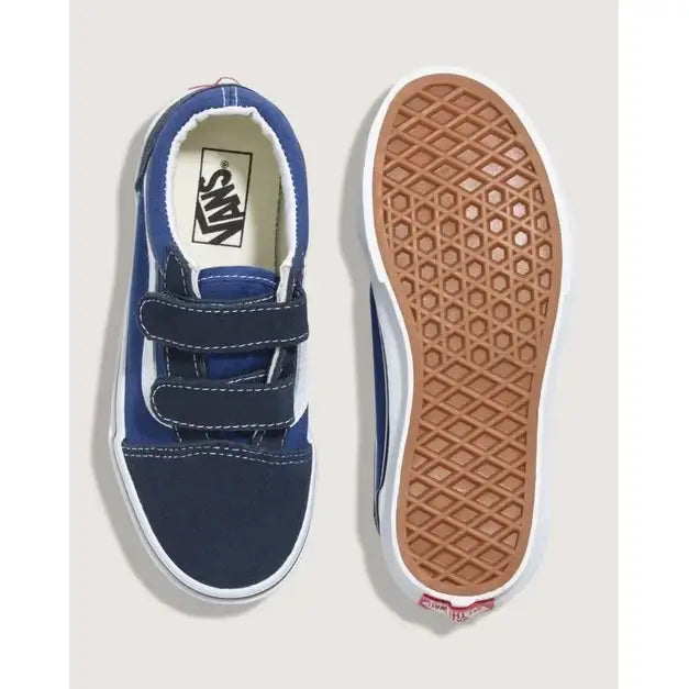 Vans Old Skool V Youth Shoes - Navy