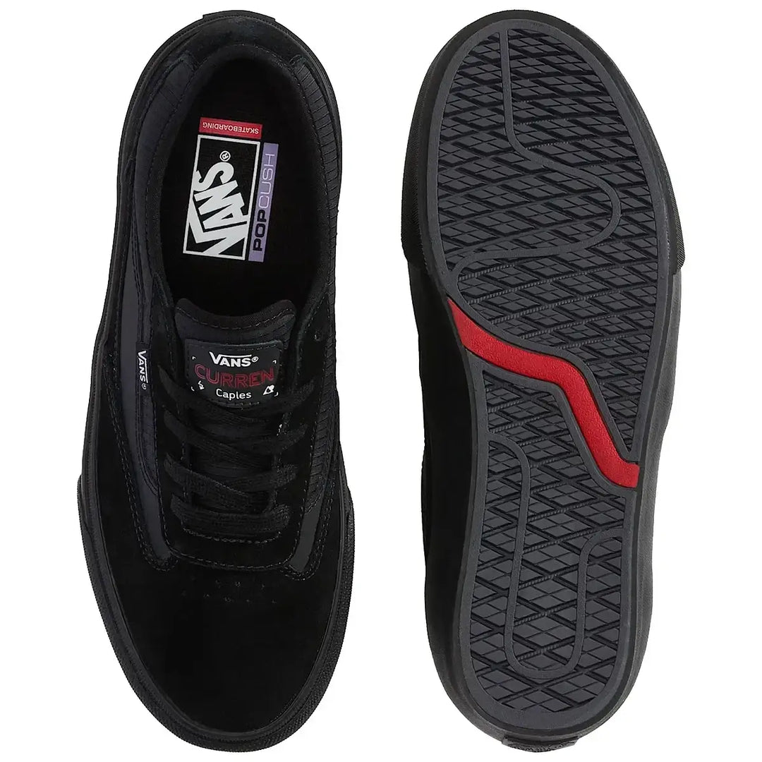 Vans Skate Curren Caples Shoes - Black / Black