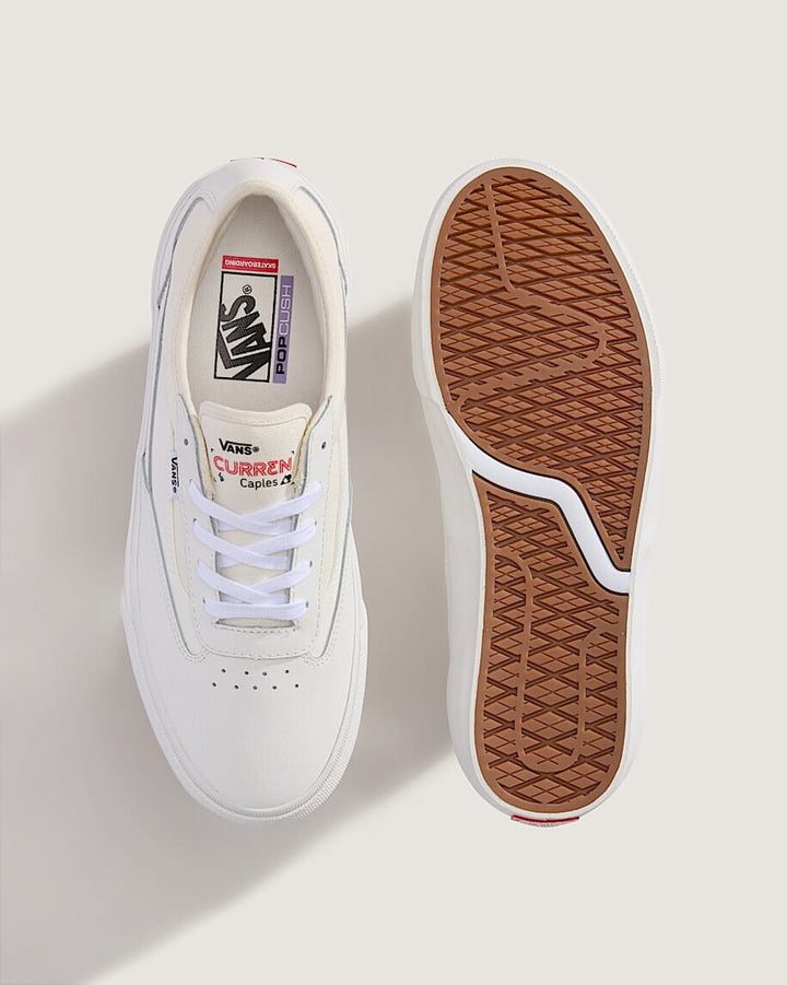 Vans Skate Curren Caples Shoes - Blanc de Blanc 