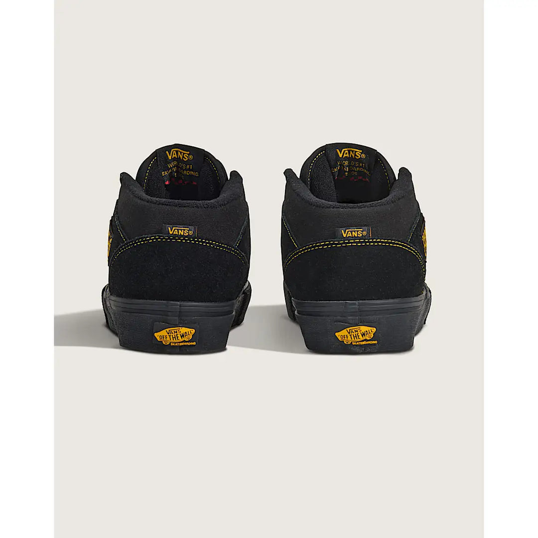 Vans Skate Half Cab Shoes - Black / Mustard
