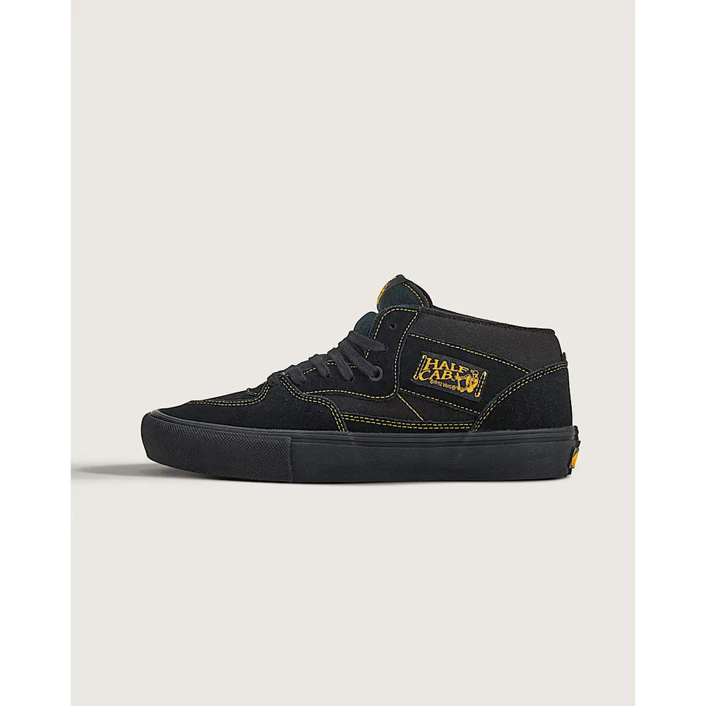 Vans Skate Half Cab Shoes - Black / Mustard