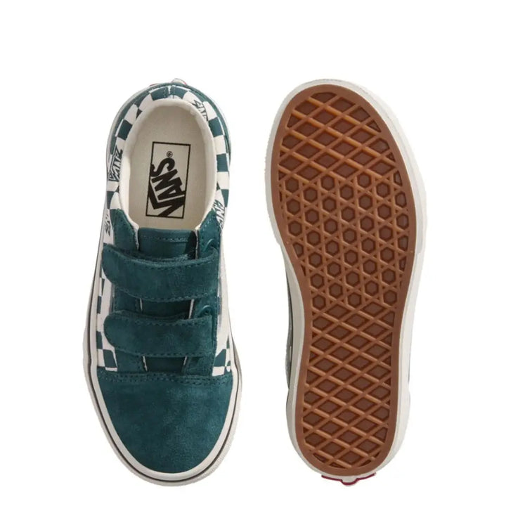 Vans Skate Old Skool V Geo Check - Mystic Moss Green