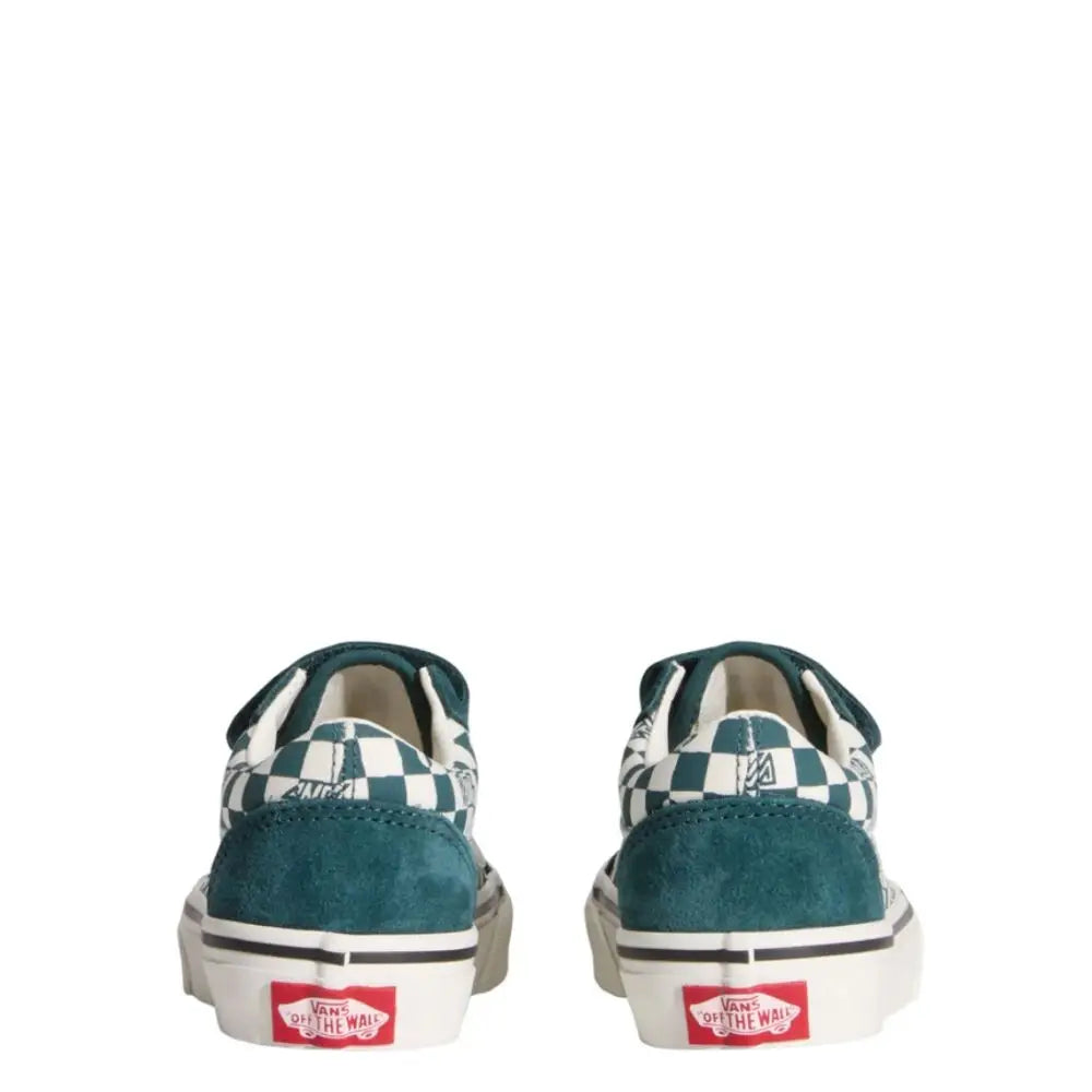 Vans Skate Old Skool V Geo Check - Mystic Moss Green