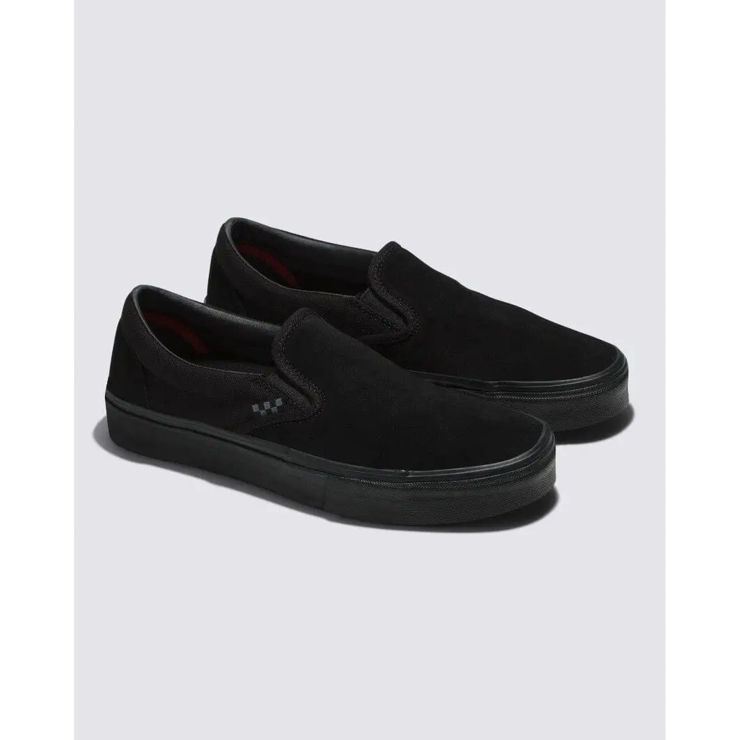 Vans Skate Slip On Shoes Black / Black 8 